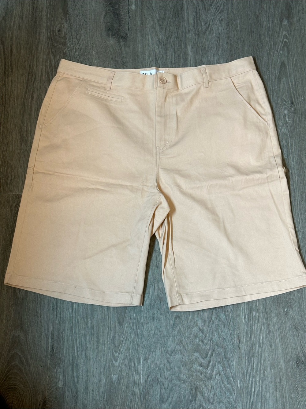 Five Four LA | Men’s Size 38 | Classic Chino Shorts in Light Peach - NWOT